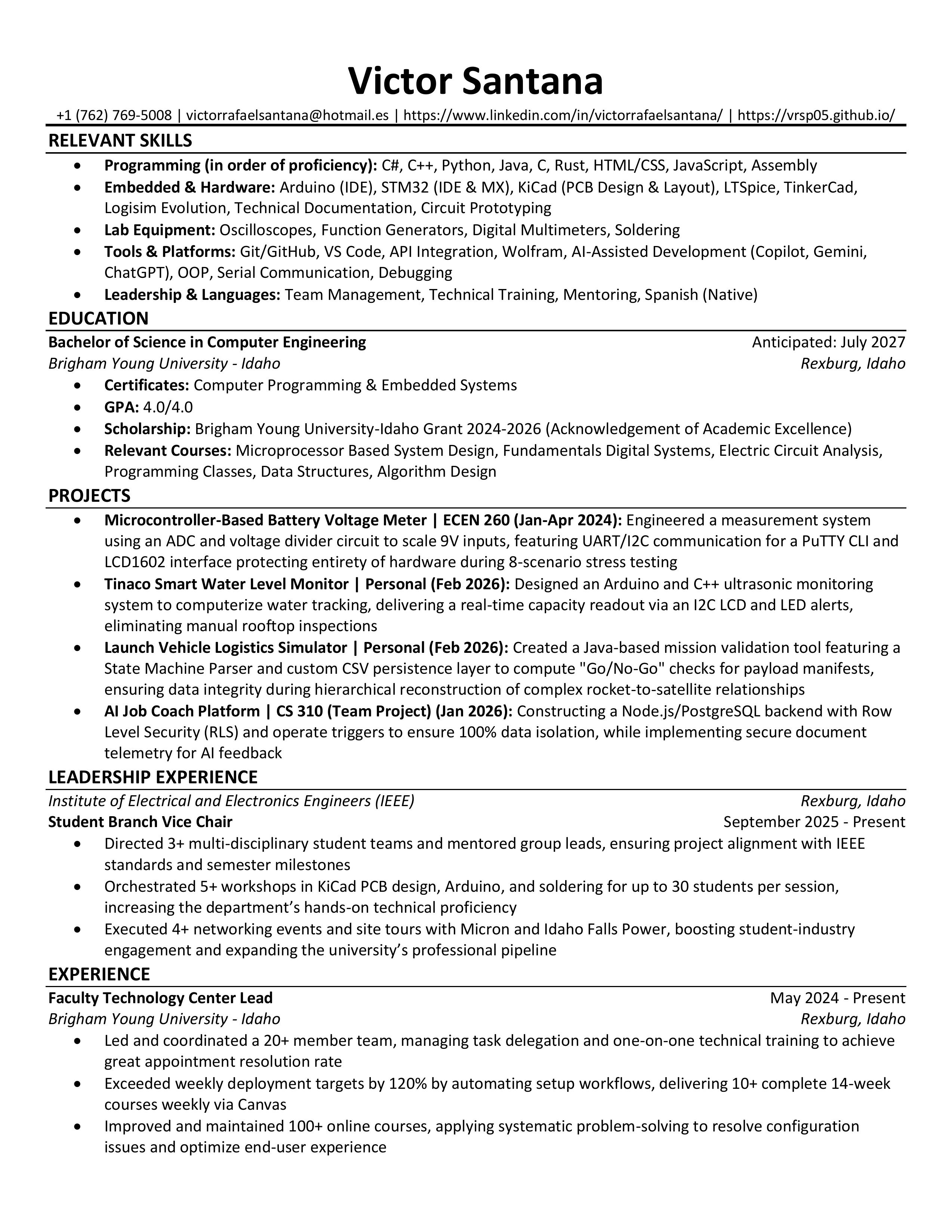 Resume Preview